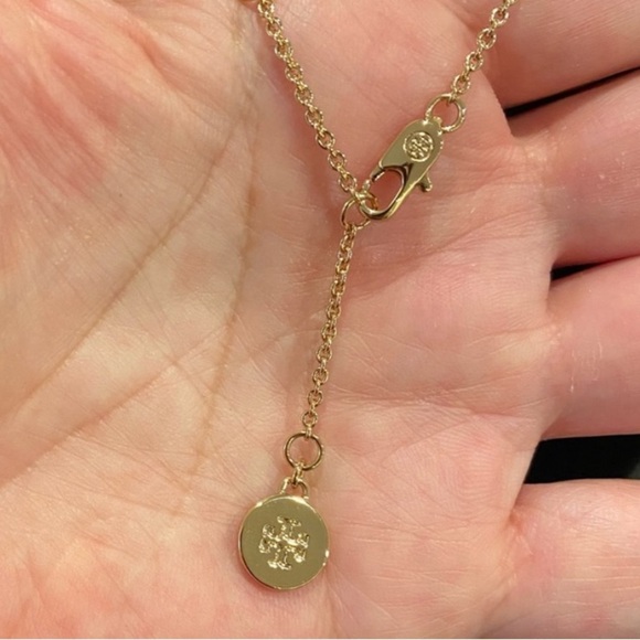 Tory Burch Authentic Timeless Classic Luxe Preppy Gray Pearl Chain Necklace - Picture 7 of 11